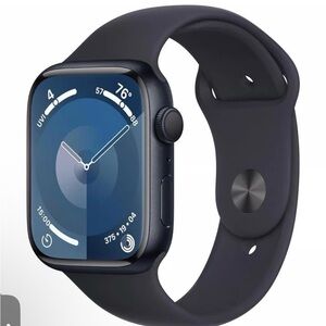 Apple Watch Series 9 - 45mm Black Aluminum Case (Excellent Used Condition)